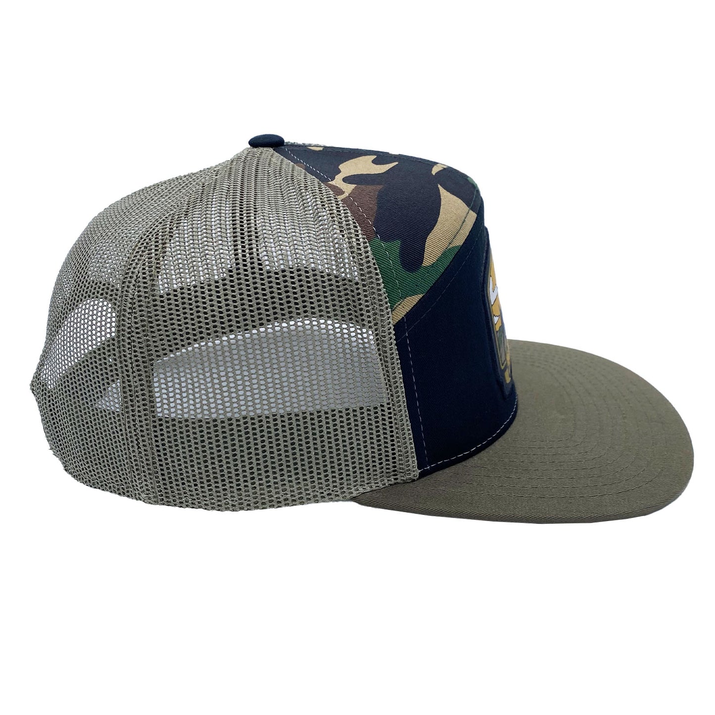 Caribou Flat Bill, Black/Camo