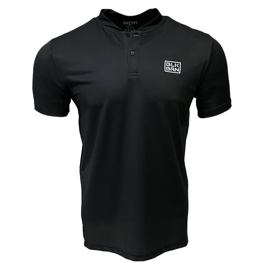 BLKBRN StretchTech, Low Collar Polo, Black