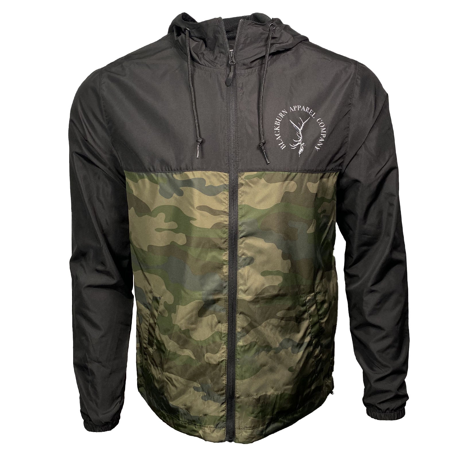 Mens camo windbreaker jacket best sale