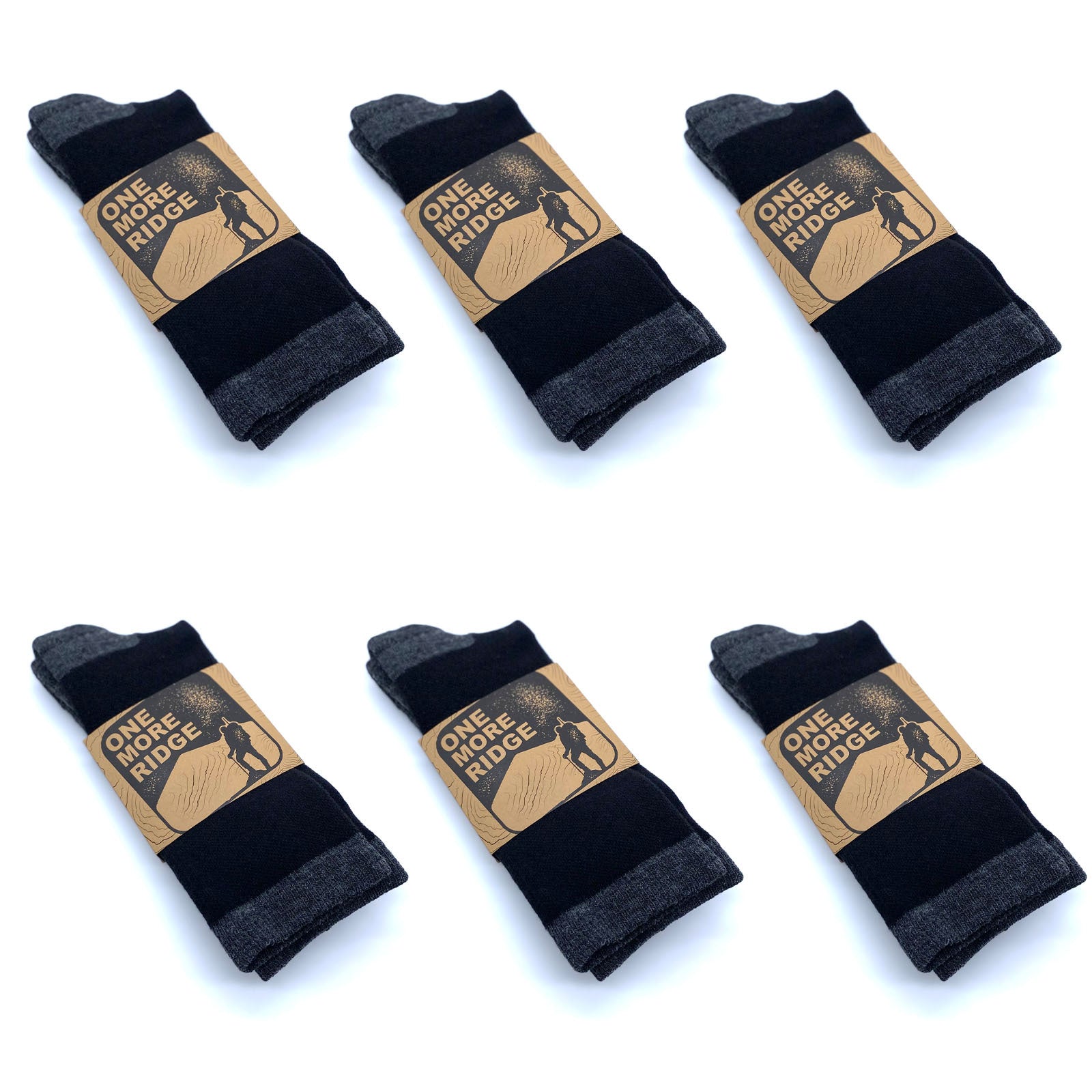 6 Pack, One More Ridge Merino Wool Socks – Blackburn Apparel Co