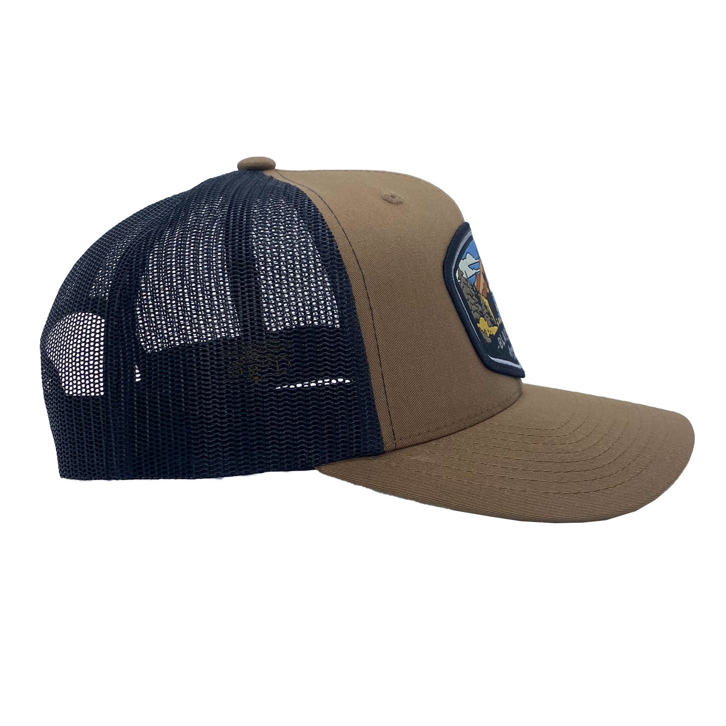 Woven Whitetails Trucker, Brown/Black