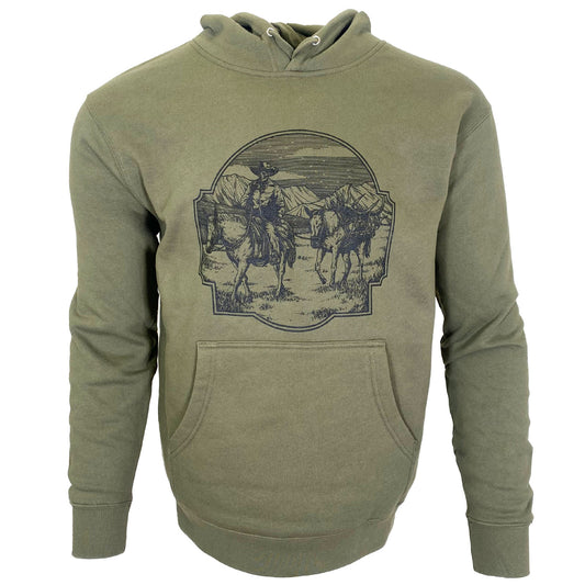 Mule Train, Hoodie, Green