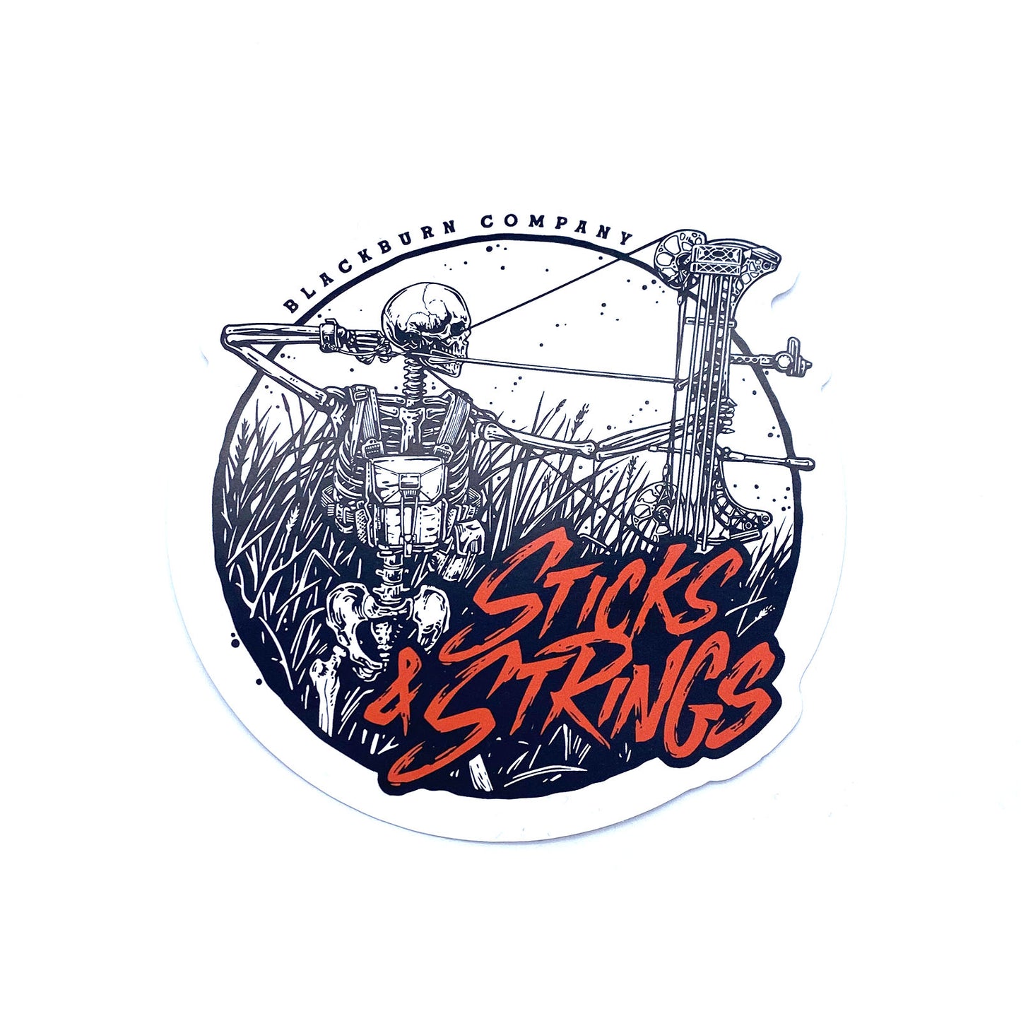 Sticks & Strings Sticker – Blackburn Apparel Co