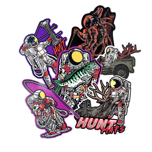 Hunt Mars, 6 Sticker Set